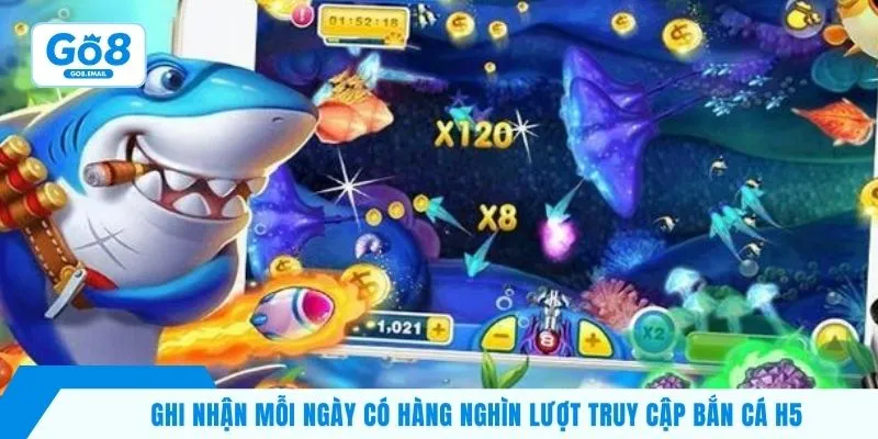 Ghi nhận mỗi ngày có hàng nghìn lượt truy cập bắn cá H5